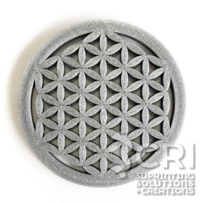 Sottobicchiere Fiore della Vita stampa 3d